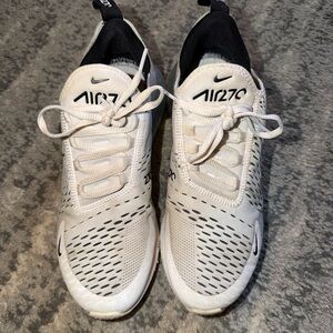 Women’s Nike Air Max 270 White and Black Sneakers